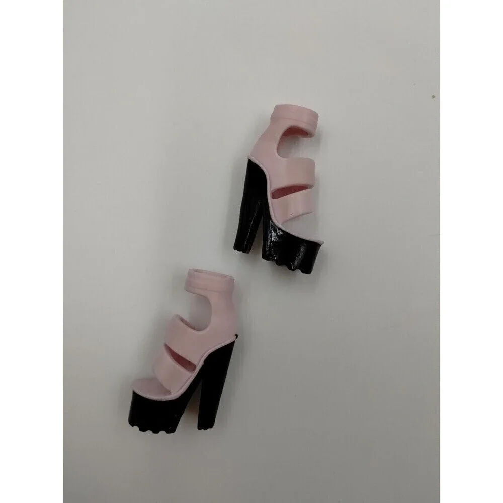 Monster High Doll Pink Platforms High Heels & Flats Sneakers Set Of 2